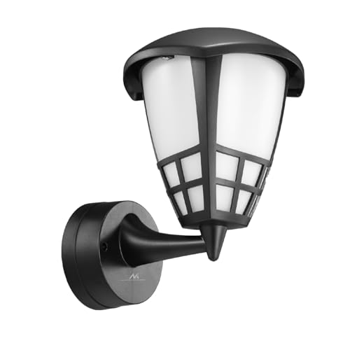 Maclean MCE519 Außenwandleuchte, Wandlampe, Außenleuchte, IP65 - Wasserfest, 1xE27-Fassung - Maximale Belastung: 60 W, Geeignet für Außenbereiche, Eingänge, Einfahrten und Gärten (Schwarz)