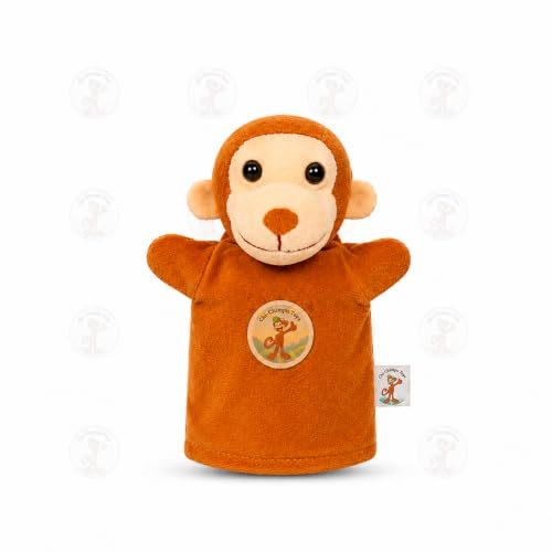 Image of Monkey Hand Puppet for Kids | Soft Plush Animal Puppet | Storytelling, Role Play, Preschool Learning Toy | Interactive Educational Puppet for Boys & Girls