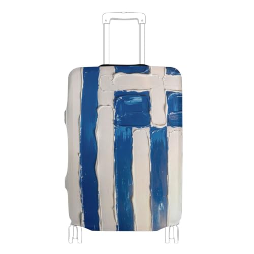 Housse élastique pour valise 26-28" motif drapeau grec taille L