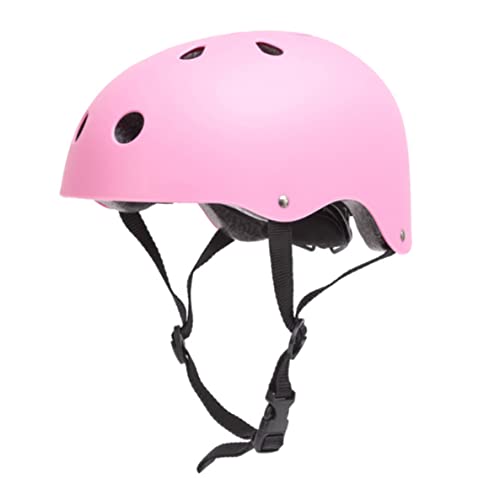 Scooter Casco Adultos Hombres Bike Ciclismo Ajustable para Patinaje Protección de Patinaje, Rosa, Skate Adulto