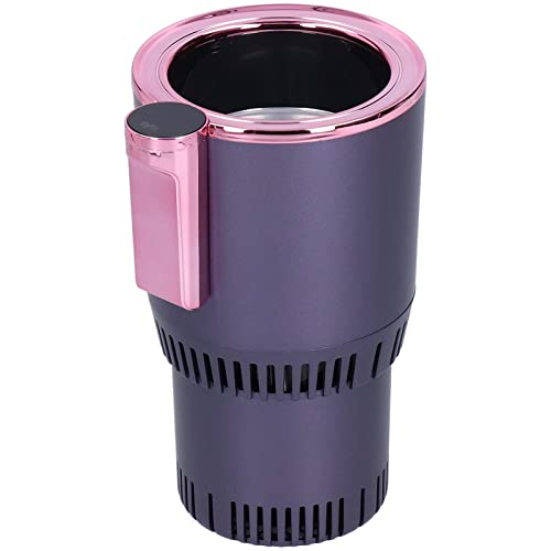 Image of 2-in-1 Smart Car Cup Cooler and Warmer,Car Cooling and Heating Cup Holder Cigarette Lighter Powered with LED Temperature Display Touch Control