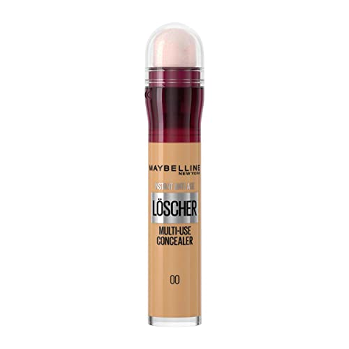 Maybelline New York - Lápiz corrector para hombre, cuidado de la piel con color, 5 tonos diferentes, para ocultar ojeras y espinillas, apariencia despierta y cuidada, nº 00 marfil, 6,8 ml