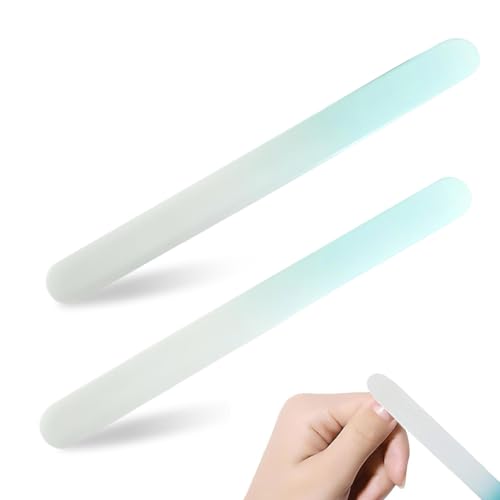 GNALIA Lima Uñas Bebe 2 Piezas, Cristal Azul, Cuidado Para Bebés Y Niños Pequeños, Tamaño 9Cm X 1Cm X 0.3Cm, Regalo Ideal.