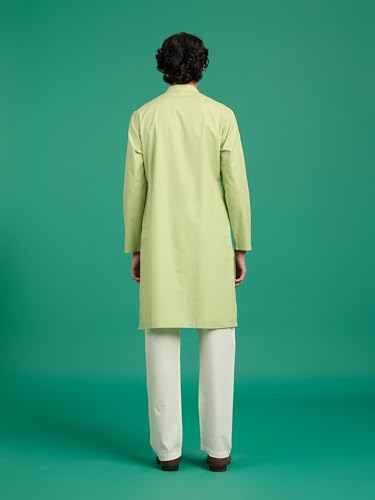 Image of DIWAS BY MANYAVAR Men's Viscose Blend Solid Plain Kurta (1pc)