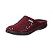 Produktbild Rohde 6550 Bari Schuhe Damen Hausschuhe Pantoffeln Softfilz Weite G, Größe:39 EU, Farbe:Rot