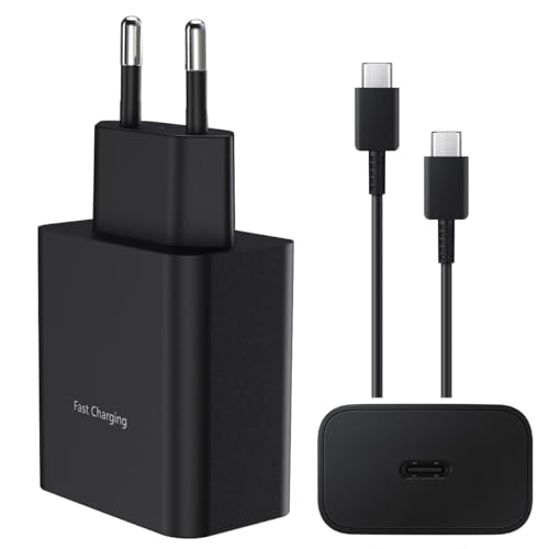 15W USB C Cargador con Cable de Datos para Samsung Galaxy Tab A9 A9+ USB C Cable de Carga Adaptador de Corriente Adaptador de Carga rápida para Samsung Galaxy A55 A54 A53 A52 A34 A33 A32 A25 A24