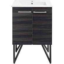 Swiss Madison Well Made Forever SM-BV222 Annecy Vanity, 24", Black Walnut
