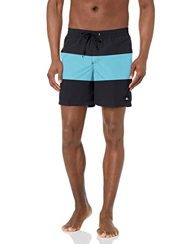 Quiksilver mens Solid Elastic Waist Volley Boardshort Swim Trunk