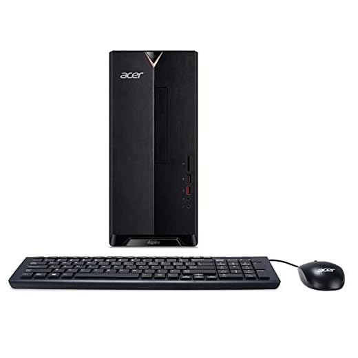 Acer Aspire TC-780 Desktop | Intel Core i5-7400 Quad-Core 3.0 GHz | Choose Ram & HD Size (8GB/12GB, 256GB SSD, 2TB HDD, 256GB SSD Boot + 2TB HDD) | DVD-RW | Included Keyboard & Mouse | Windows 10