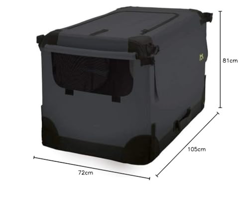 Maelson Soft Kennel Hundebox - Anthrazit - 105 x 72 x 81 cm