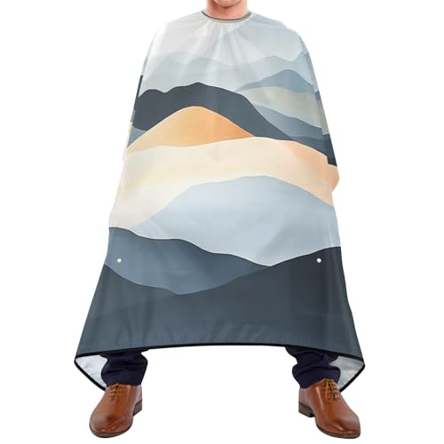 Kigai Mountain Hair Cutting Cape for Men & Women Waterproof Barber Cape Professional Hairdressing Salon Styling Apron with Adjustable Closure Snap