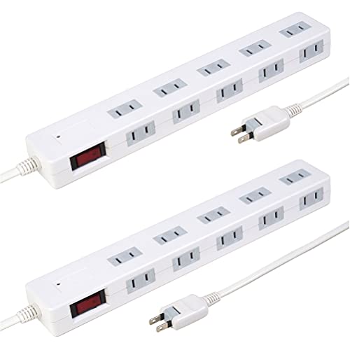 OAタップ AC10口以上 (AC10口・ホワイト, 電源コード1m+3m)