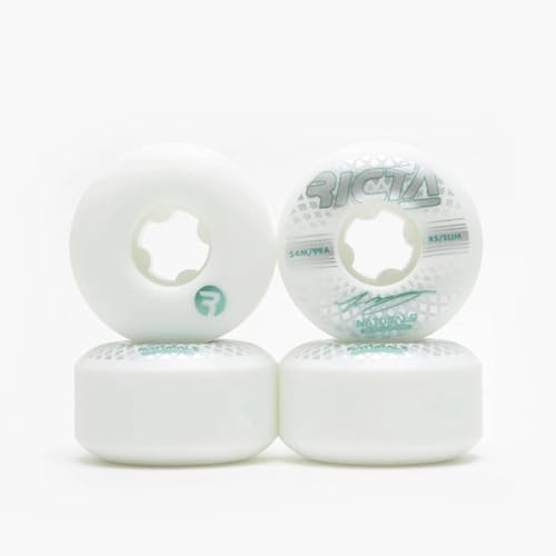 Roues de skateboard unisexes Ricta Mccoy Slim 54 mm couleur blanc neutre