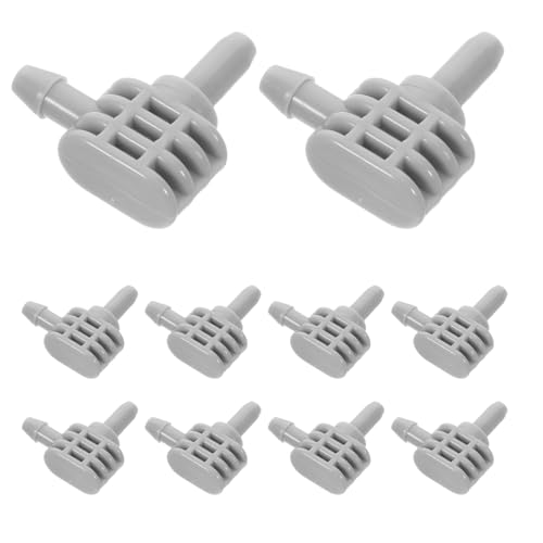 LRXIYODE 10 Stück L-förmige Anschlussadapter für Blutdruckmessgerät Armbänder Kompatibel mit Multi Typ Bp Monitoren Präziser Luftanschluss Langlebiges Zubehör für Zuhause und