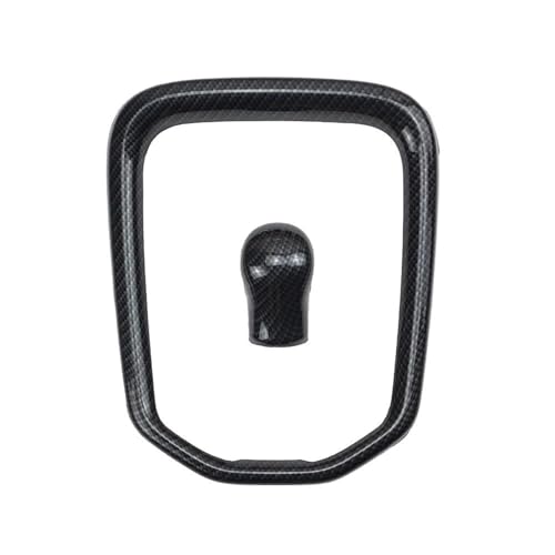 Moldura Decorativa para Coche 2 Piezas De Cubierta De Perilla De Marco De Cambio De Marchas Manual Color Fibra Carbono para Toyota para Hilux para Revo para Conquest 2015-2021 Molduras Interior(Bambo