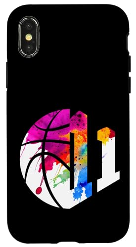 NUMBER 11 YEARS BASKETBALL 11th BIRTHDAY �X�}�z�P�[�X iPhone X/XS �p