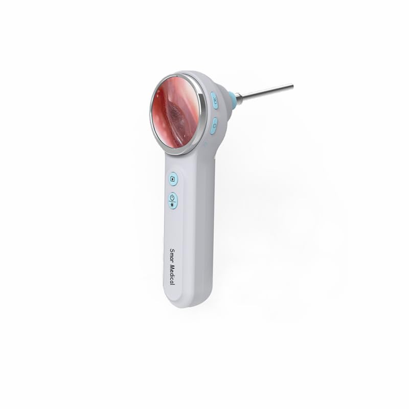 Smar Medical Otoscópio de vídeo veterinário VOT-100 para cães e gatos, escopo de exame de ouvido digital com câmera HD, iluminação LED, recarregável, para uso veterinário profissional