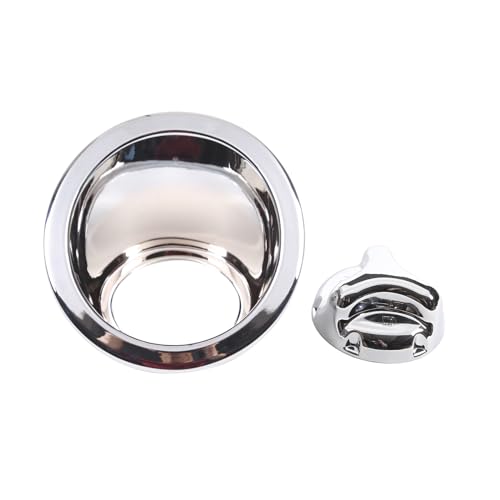 Car Fuel Filler Cover for Hummer H3 2005-2009 SUV, Gasoline Gas Tank Cover Trim, Gas Cap Fuel Door Lid Bezel Cover Trim Protector Molding Accessories, ABS, Chrome