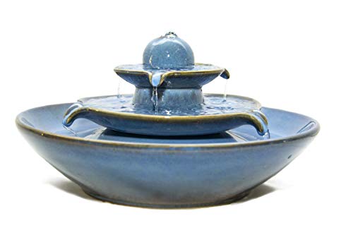 Preisvergleich Produktbild seliger Keramikbrunnen Pisa blau