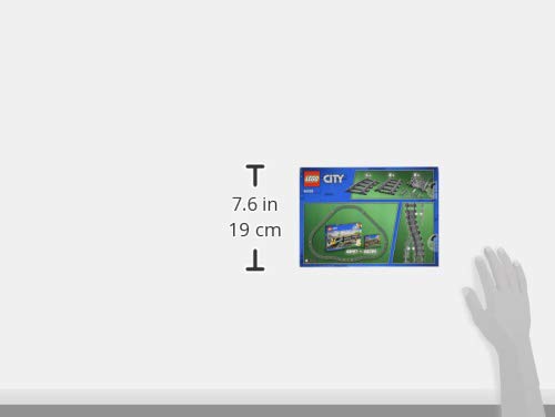 LEGO 60205 City Vías para Tren de Juguete, Accesorios para Juegos de Construcción para Niños de Entre 5 y 12 Años, Detalle de Cumpleaños