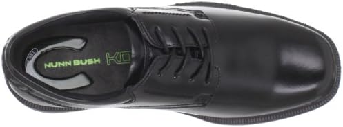 Nunn Bush mens Baker Street Plain Toe Lace Up With Kore Slip Resistant Comfort Technology oxfords shoes, Black, 10.5 Wide US | Image 4