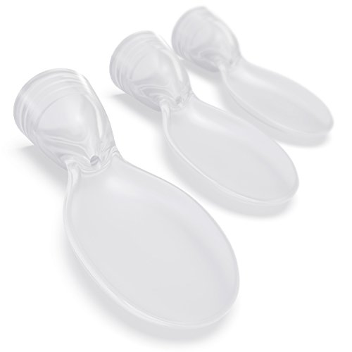 3 Baby Spoons for Food Pouches - For Easy Feeding with Baby Love