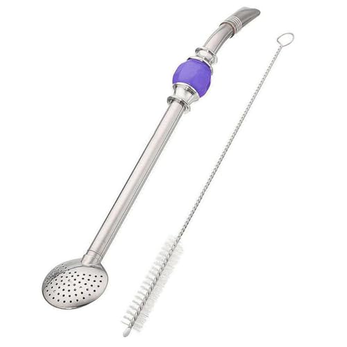 Cabilock Juego De Pajitas De Acero Inoxidable Filtro Para Beber 2 Bombillas Calabaza