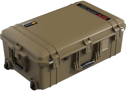 Pelican Air 1595 Multi-Purpose Hard Case no Foam (Empty Case) for Camera, Drone, Equipment, Gear, Electronics, Overlanding, Camping, Travel and Pistol (OCP Tan)