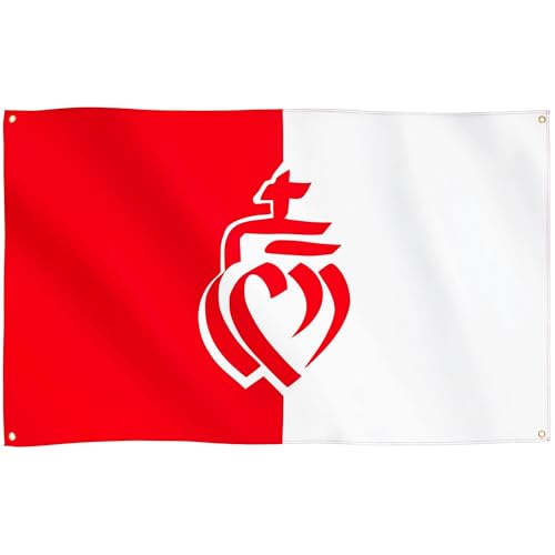Runesol Drapeau Vendée, 91x152cm, 3ft x 5ft, 4 œillets, œillet dans chaque coin, Département...