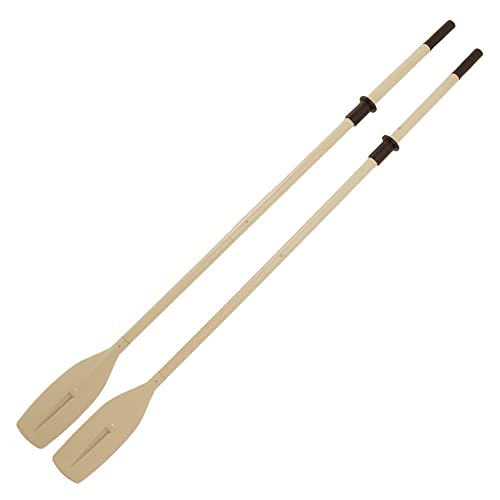 Oceansouth Heavy Duty Aluminum Oars (Split Shaft) with Rubber Oar Sleeves (Length 6')