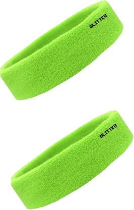 Non Slip Moisture Wicking Work Out Cotton Headband for Men's & Women's Headband Head Support (Multicolor) (Light Green)-image-7