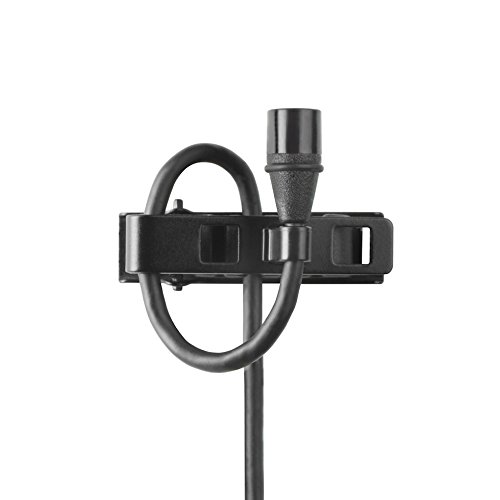 Shure MX150B/O-TQG Omnidirectional 5mm Subminiature Lavalier Microphone, TQG for Shure Bodypacks, Black