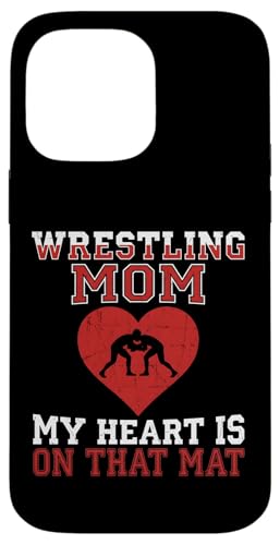 Wrestling Mom My Heart Is On That Mat �O���t�B�b�N �X�}�z�P�[�X iPhone 14 Pro Max �p