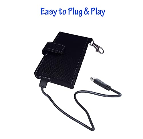 Image of Saco External Hard Disk Protector Shock Resistant Travel Carrying case Pouch Cover for Samsung T7 Shield 1TB / 2TB / 4TB Portable SSD - Black