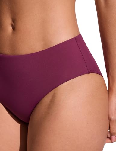 Image of CRZ YOGA Mid Waisted Bikini Bottoms | Mid Cut Leg, Medium Bum Coverage, Full Lining, Swim, Bathing Suit Briefs for Women