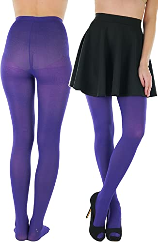 Image of ToBeInStyle Women's Nylon Solid Opaque Pantyhose Tights
