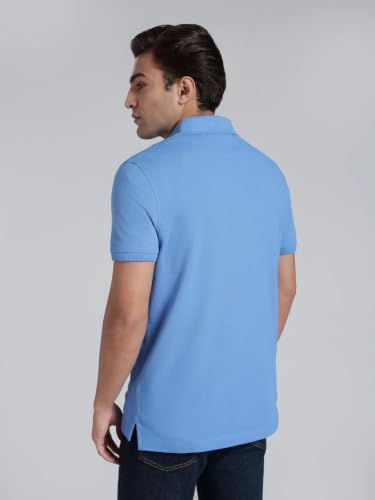 Image of Tommy Hilfiger Solid Regular fit Cotton Polo t-Shirt