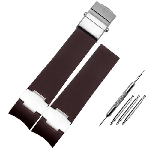 Correa de silicona de 22mm resistente al agua con herramientas para reloj de hombre