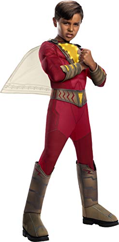 Shazam Alternate Costumes - Rubie's Shazam! Child's Deluxe Light-Up Muscle Chest Costume,