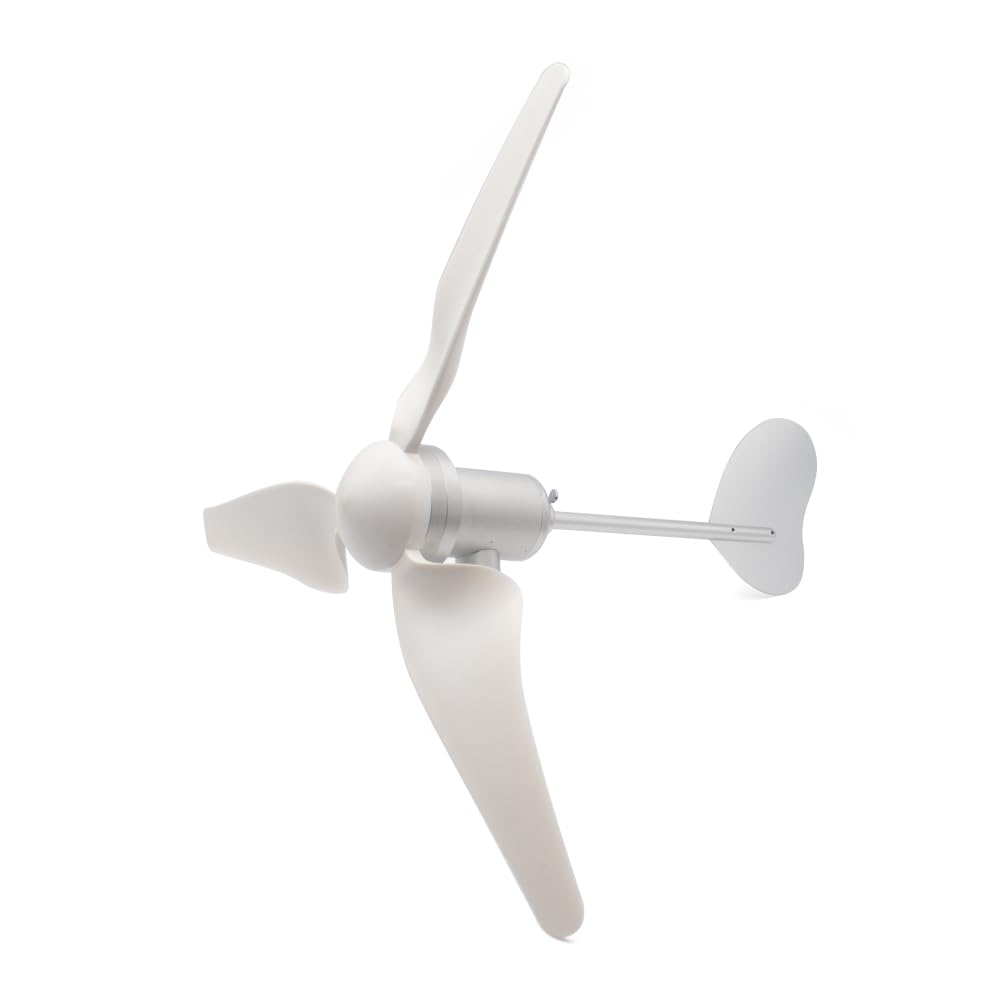 Micro Turbina Eolica Portatile DC 1-24V, Generatore con Nucleo Senza Ferro con Supporto Pieghevole e Borsa in EVA 200-1500Giri/min