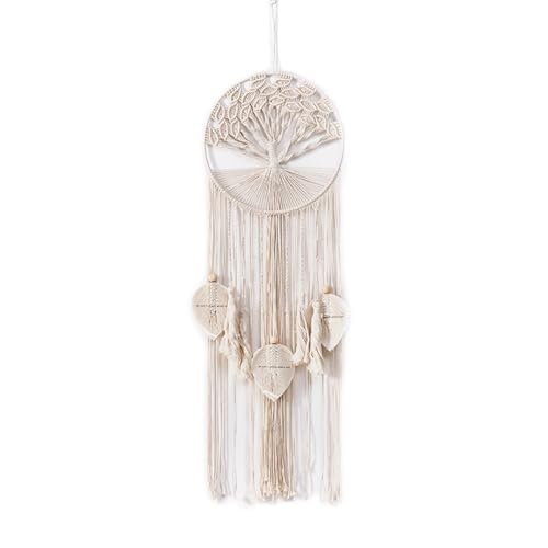Tapicería para colgar de árbol tejido a mano con acabados textiles premium de flecos 2
