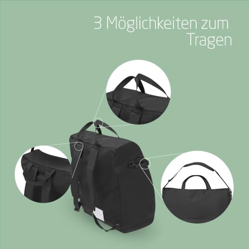 Maxi-Cosi Kompakt-Reisetasche für Kinderwagen, 67 × 45 × 28 cm, Schwarz