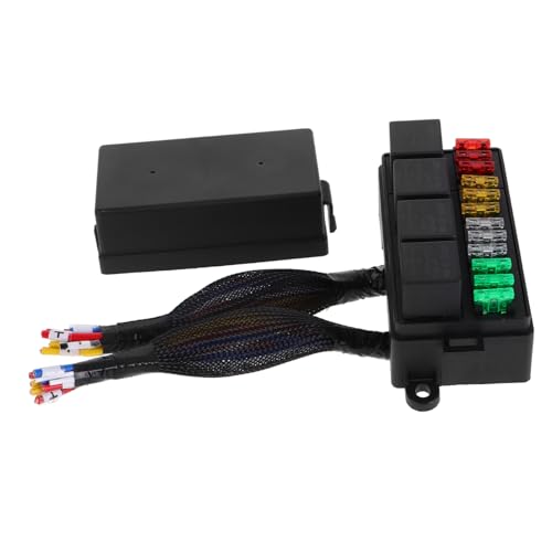 Boîte à fusibles étanche 12V avec relais pré-câblé pour ajustement de ventilation électrique