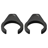 Compact Folding Pedal Lock for – ABS Quick-Release Pedal Retention Clip, Anti- Safety Buckle, 2-Pack (Black/Yellow)(Black)