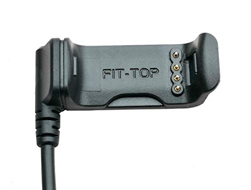 3.93ft Length Cable for Garmin Vivoactive HR Charger, Replacement Charging Cradle Dock Cord Synchronous Data Cable and 2Pcs HD Tempered Glass Screen Protector for Garmin Vivoactive HR GPS Smart Watch - Image 5