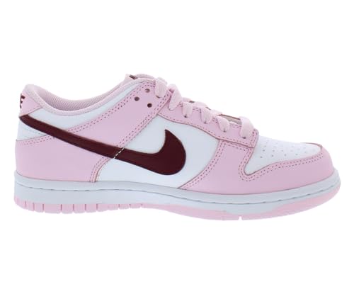 Nike Dunk Low Men's Basketball Shoes, Pink White Burgundy, 36.5/37 EU2