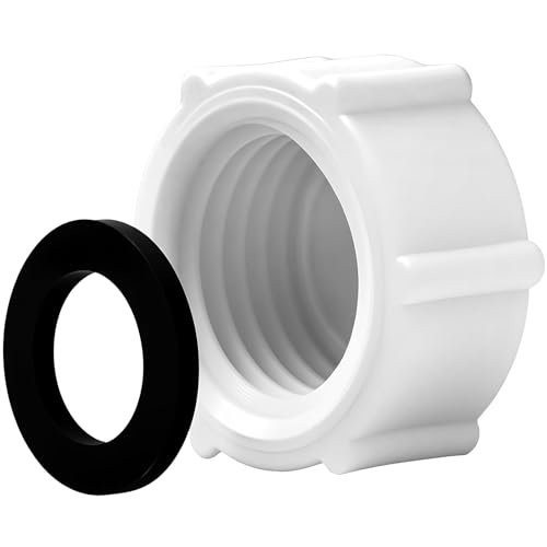 Drain Valve Cap Compatible with Intex Pools 11456 & 11385 Sand Filter Drain Cap with O-Ring for Above Ground Pool, Drain Plug Cap for Sand Filter Pumps and Combo Replacement Parts,SF90110-1,SF60110-2