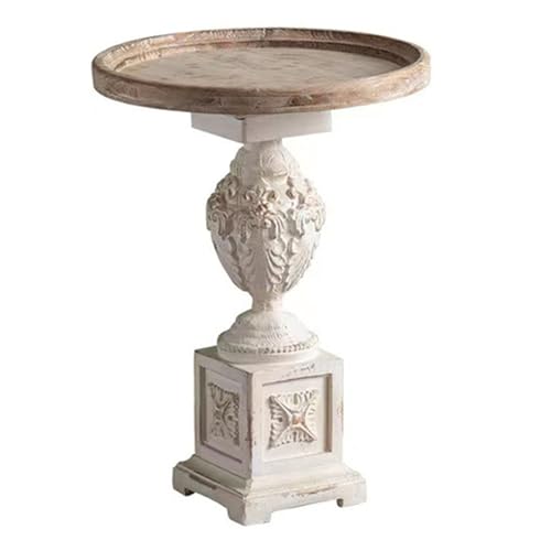 Table d'appoint ronde en bois compacte pour optimiser les petits espaces du salon - 2