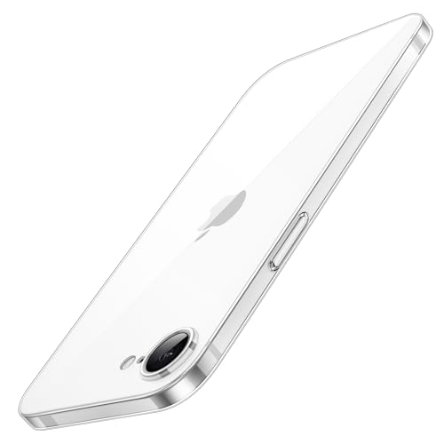 JETech Cover Ultra Slim per iPhone 17e (2026) / iPhone 16e, Obiettivo per Fotocamera Protezione Completa, Leggera Trasparente Minimalista Custodia Rigida in PP (Trasparente)