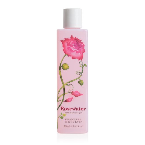 Crabtree & Evelyn Bath and Shower Gel, Rosewater, 8.5 Fl Oz